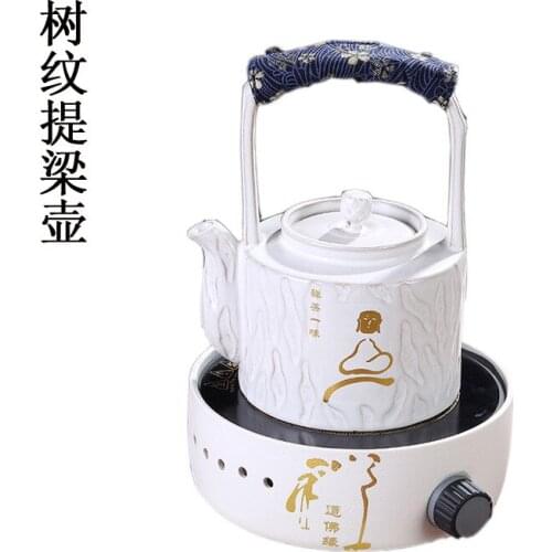 Keep Warm Ceramic Vintage Kettle Chinese Kettle Electric Teapot Glazed Hot Water Induction Goose Beak Chaleira Teapot EH50KE