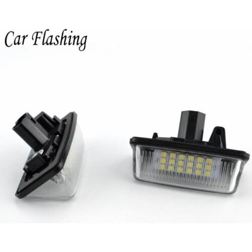 Car flashing 2pcs Car 12V 18LED License Plate Lights SMD for Toyota Corolla_E11 Crown S180 Starlet EP91 Vios Previa ACR50 GSR50