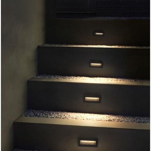 Led wall lamp 5W IP65 LED Stair Light Step Light Recessed buried lamp indoor/ outdoor Waterproof Staircase Step lights AC85-265V