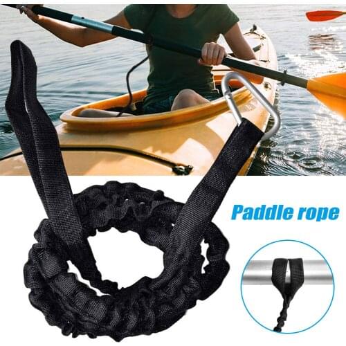 1pcs Paddle Leash for Canoe Kayak Elastic Boat Ligature Aluminum Alloy Nylon 19ing