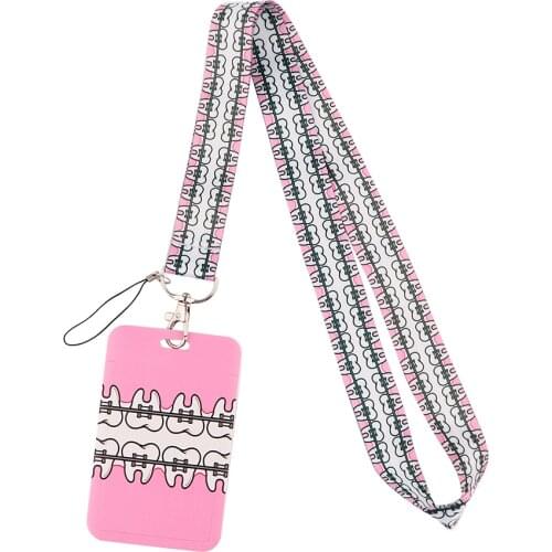 1pcs ZF3128 Tooth Bank Credit Card Holder Wallet Bus ID Name Work Card Holder For Doctor Dentist Card Cover Business Card