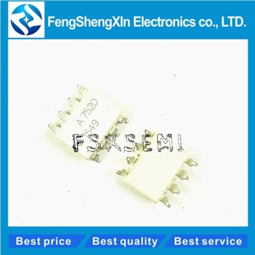 10pcs/lot HCPL-7520 HCPL-7520-500E A7520 SOP-8 Isolated Linear Sensing IC