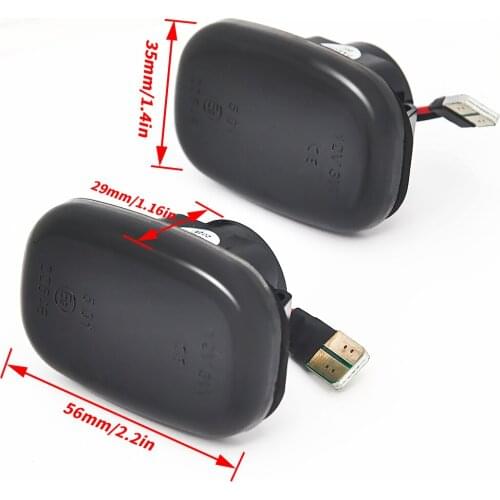 2Pcs For Toyota Yaris Verso Vios Raum Probox RAV4 Runx Dynamic Led Turn Signal Side Marker Lights Sequential Flashing Lamps