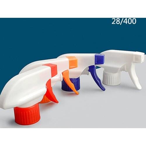 28/410 Hand Buckle Spray Pump Square Adjustable Switch Plastic Atomized Cleaner Nozzle Color Random