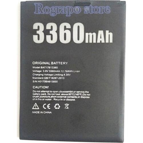 100% New 3360mAh BAT17613360 High Quality Replacement Battery For DOOGEE X30 5.5inch Mobile Phone Batteries