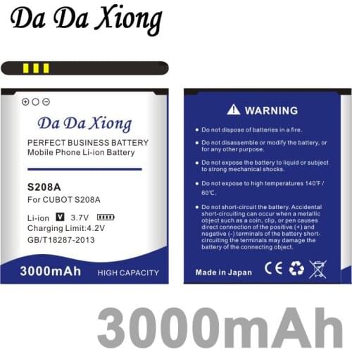 Da Da Xiong 3000mAh CUBOT s208a Battery for CUBOT s208a Phone battery