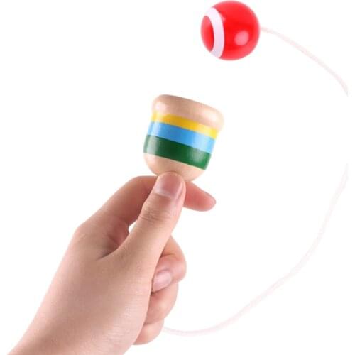 Wooden Montessori Skills Cup Sword Ball Hand Eye Coordination Toys Traditional Game Relieve Stress Improve Focus For Kids Gifts