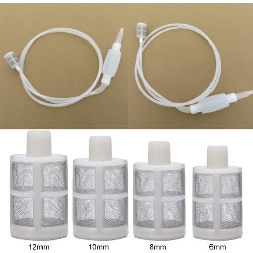 Durable Filter Stainless Steel Filter Mesh Siphon Filter for Home Brewing Red Wine Beer Making Tool Barware for home bar
