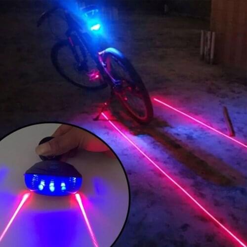 Waterproof Bike Lights LED Laser Bicycle Light Night Riding Cycling Safety Warning Light Bicycle Taillight Bike Accessories