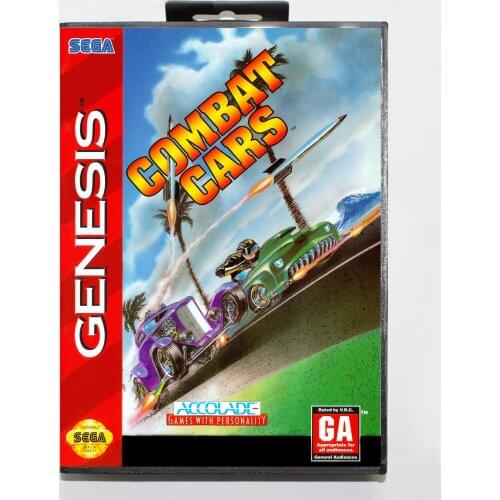 Combat Cars with Retail Box 16bit MD Game Card For Sega Mega Drive/ Genesis