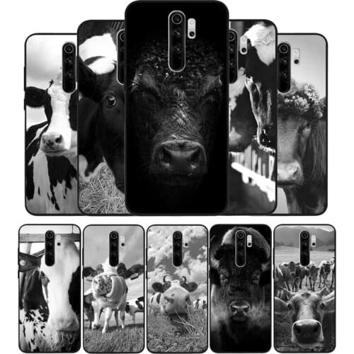 Cow High Quality Classic Black TPU Silicone Soft Phone Case For Redmi 4A 4X 7A 5 Plus 6 Pro NOTE 9 7 8 5 Pro 4 6