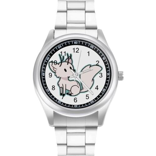 Fox Quartz Watch Steel Photo Wrist Watch Teens Business Vintage Upwrist Wristwatch