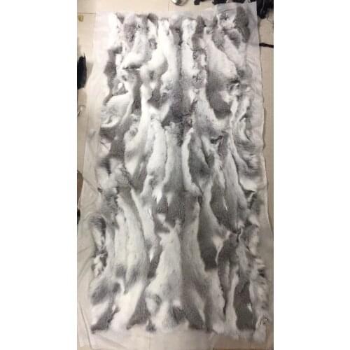 New Natural real genuine rabbit Fur Blanket leather Soft plate Mattress Clothing fabric Plates material