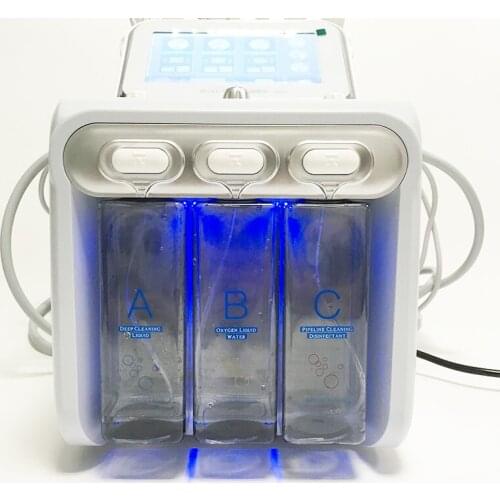 Updated 6 in 1 Small Bubble Oxygen Beauty Machine Skin Cleaner Hydrogen Oxygen Jet Lifting Spray Skin Rejuvenation Anti Aging