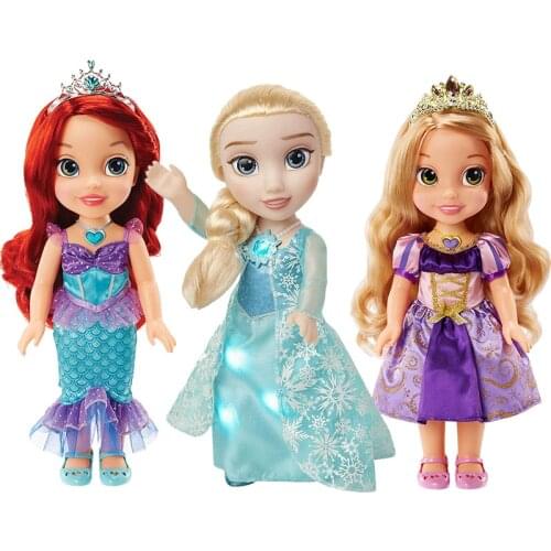 Genuine Disney Frozen Aisha Music Sound and Light Doll Le Pei Ariel Princess Girl Genuine Toy