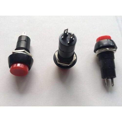 Original new 100% BS-11A button switch with lock self-locking switch button switch red button 3A 250V