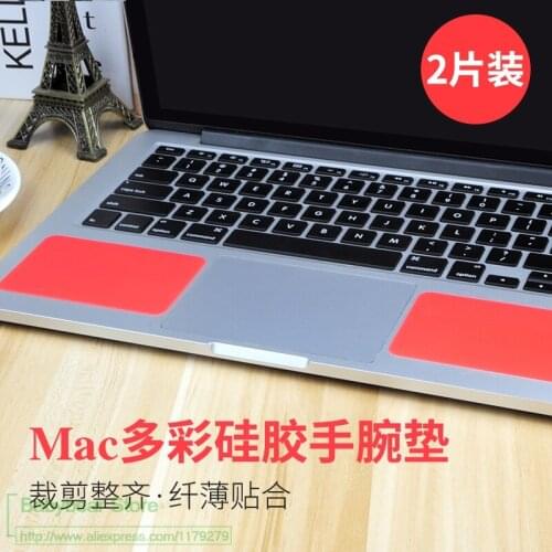 For All Notebook For Apple Macbook Air Pro 11 13 15 Wrist Rests 2Pcs Palm Pads Guard Laptop Wrist Pads Silicone Remove Material
