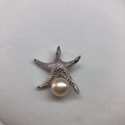 Starfish Pendant Mountings Base Findings Settings Jewelry Parts Fittings Women Accessories for Pearls Beads Stones