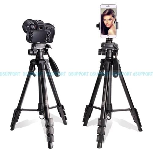 Professional Light weight Aluminium Travel Tripod Camera Tripod for Canon NIKON Sony DSLR Camera Camcorder with Ball Head