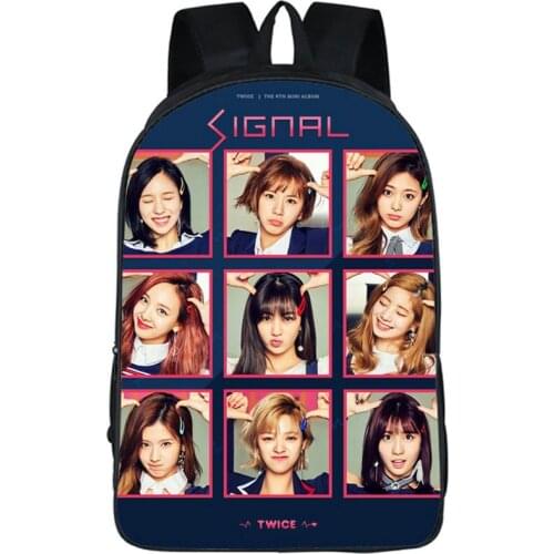 Signal Backpack Twice Daypack K Pop Schoolbag Someone Like Me Rucksack Satchel School Bag Photo Day Pack