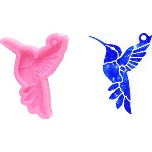 Stylish Hummingbird Style Silicone Mold Resin Keychain Casting Molds for Make A Personal Keychain Perfect Gifts