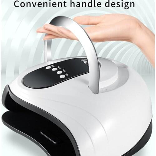 Nail Lamp Auto-sensing portable 120W UV Lamp Nail Dryer for Gel Nail Dryer Infrared Sensor with Rose Silicone Pad Salon Use