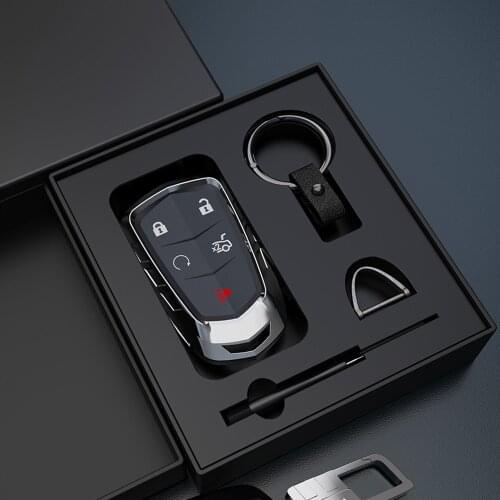 High-qualit Car Key Cover Case For Cadillac Escalade CTS XTS ATS ATS-L XLS SRX 2015 4/5/6 Button 28T CTS-V XT5 CT6 Protect Shell