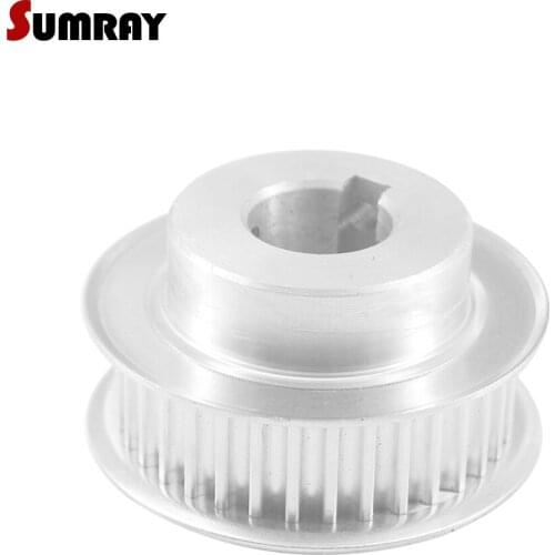 SUMRAY 5M 40T Keyway Timing Belt Pulley 12/14/15/16/17/19/20mm bore keyway diameter 4/5/6mm 16/21mm width Motor Belt Pulley