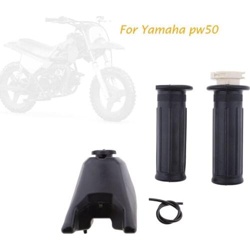 1 Pair 22mm 7/8' Motorcycle Handlebar Grips Twist Grip Fuel Storage Tank With Cap Hose for Yamaha PW50 PY50 Peewee 50