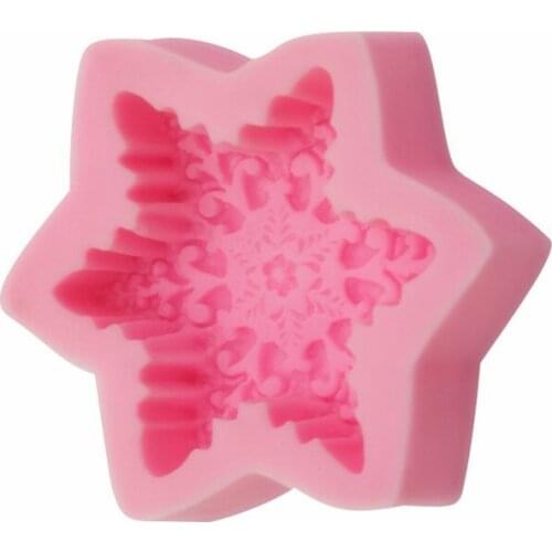 10*9*2.5CM DIY Sugar Craft Cake Vintage Petal Snowflake Cake Silicone Mold Fondant Mold Cake Decorating Tools Gum Paste Mold