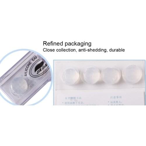 2 Pairs Professional Earplugs Soft Waterproof Reusable Silicone Ear Plugs Earbuds Swimming Protector