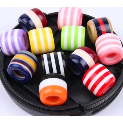 20 Pcs/bag Hair Dread Braids Jewelry Ring Hair Decorative Accessories Bead Plastic Braids Tools Hair Styling Tools