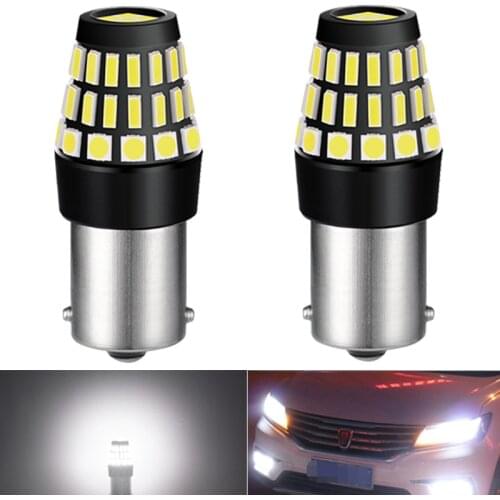 2x Super Bright 1156 BA15S 42LEDs Car Tail Brake Bulbs Turn Signals Auto Backup Reverse Lamps Daytime Running Light DC12V