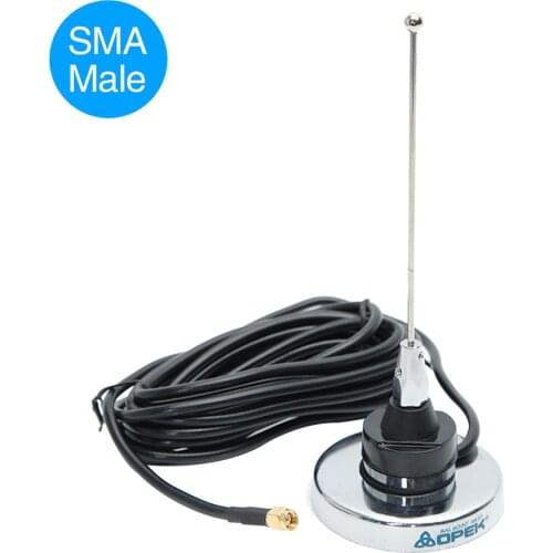 ABBREE OPEK NC-450MU NMO 400-520MHZ SMA-Male Antenna For Yaesu TYT TH-UV8000D MD-380 Radioddity GD-77 WOUXUN Walkie Talkie