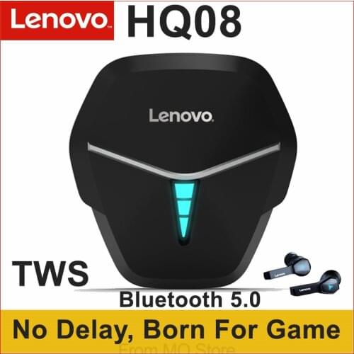 Lenovo HQ08 Wireless Headphones TWS No Delay Gamer Earphones Low Latency Bluetooth Earbuds HiFi Dual Mic IPX5 Waterproof Headset