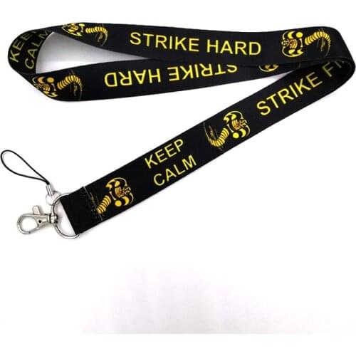 Cobra Kai Keychain Lanyard For Keys Neck Strap USB ID Card Badge Holder Keyring Mobile Phone Rope Accessories Cosplay