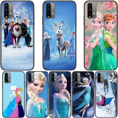 Frozen Princess Phone Case For XiaoMi Redmi 11 lite 9C 8A 7A Pro 10T 5G Anime Cover Mi 10 Ultra Poco M3 X3 NFC 8 SE cover
