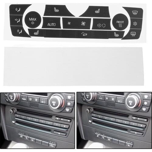 For BMW E90 E91 E92 Car A/C Climate Control Buttons Decals Repair Set330I 2006 2007 2008 2009 2010 2011