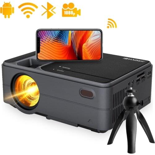 C180AB Home Projector Beamer Video Led Android 6.0 Full Hd 720P Speaker Freeshipping Wireless Airplay Portable Mini Projector