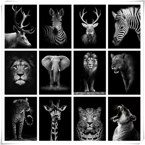 Dropshipping 5D DIY Diamond Painting Kits Animal Art Photos Diamond Embroidery Full Drill Cross Stitch Mosaic Gift Home Decor