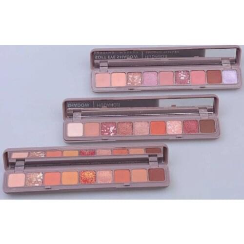 HUDAMOJI 9 Colors Glitter Galaxy Eyeshadow Mashed Potato Matte Smoky Makeup Palette Shimmer Pigment Eye Shadow Shine