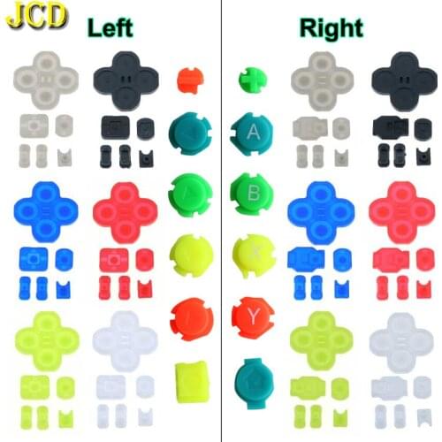 JCD ABXY Direction Keys Buttons Conductive Rubber Silicone Button Pad Kit For Nintend Switch NS NX Joy-Con Left Right Controller