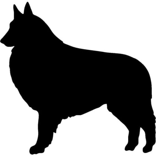 13*12.7CM Belgian Tervuren Classic Car Cover Scratches Animal Car Stickers Lovely Cartoon Vinyl Decal C6-1646