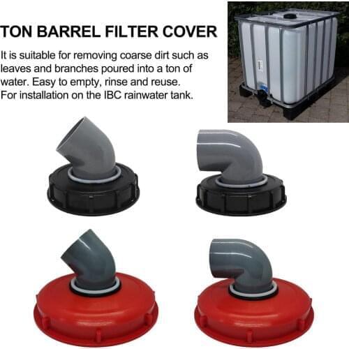 IBC Ton Barrel Cover Cap With Plastic Cover With Venting Ton Barrel Plastic Cover Double Hole Tote Tank Lid Breath Cover Fitting