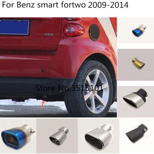 Car outlet cover muffler exterior end pipe dedicate exhaust tip tail For Benz smart fortwo 2009 2010 2011 2012 2013 2014