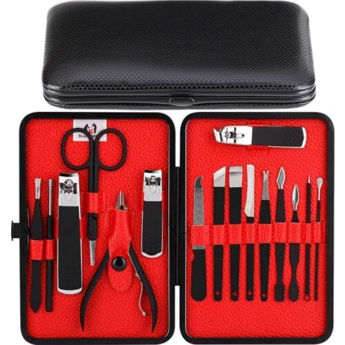 Nail Art Manicure Tools Set Stainless Steel Nails Clippers Cuticle Scissors Tweezer Utility Manicure Nail Clipper Grooming Kit