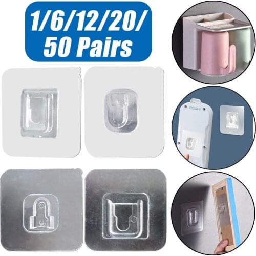 Suction Cup Hook Double Sided Adhesive Wall Hooks Wall Hanger Cup Sucker Hook Double-Sided Multi-Purpose Suction Home Essential