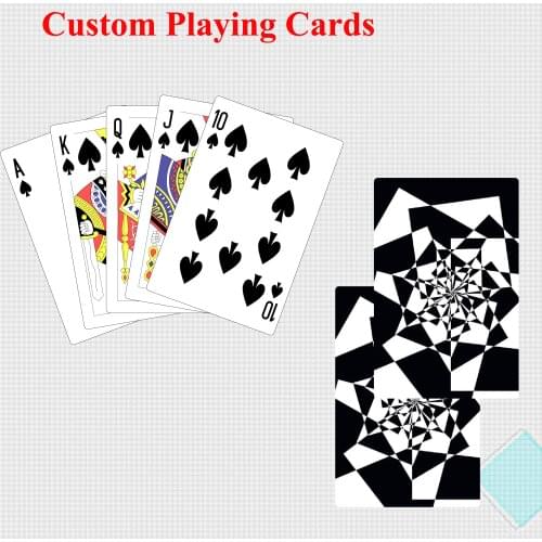Custom New Pattern Plastic Waterproof Adult Playing Cards Game Poker Cards Board Games Poker Cards
