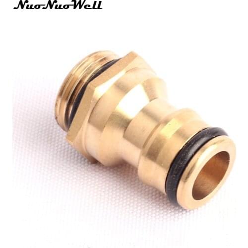 1pc NuoNuoWell Brass M18 Male Thread Quick Connector Tap Adapter for Garden Irrigation Watering Water Gun Fittings