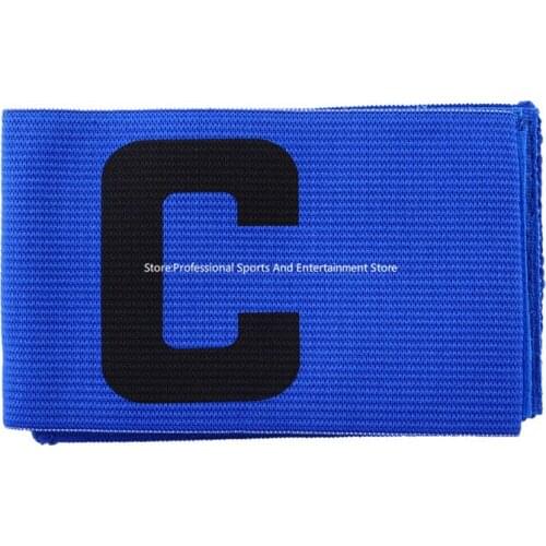 Promotional NEW Football Soccer Flexible Sports Adjustable Player Bands Fluorescent Captain Armband LZH7